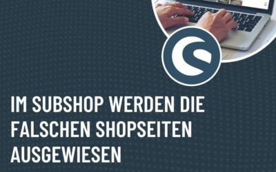Shopware: Im Subshop werden die falschen Shopseiten ausgewiesen – Zuordnung zur originalen Shopseiten-Gruppe prüfen