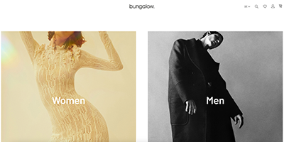 Bungalow Online-Shop-Design