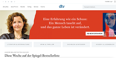 dtv Online-Shop Ansicht nach Relaunch