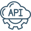 API-Icon für B2C-Commerce mit Online-Shop von Shopware