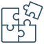 Puzzle-Icon für B2C-Commerce mit Online-Shop von Shopware